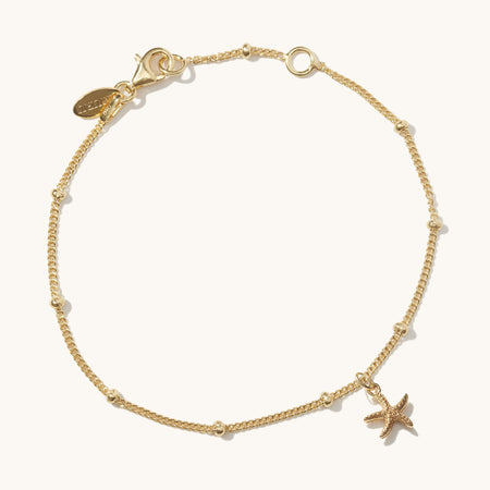 Mini Starfish Bracelet Gold